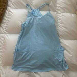 Womens Summer Sleeveless Sundress Athletic Short with Pockets